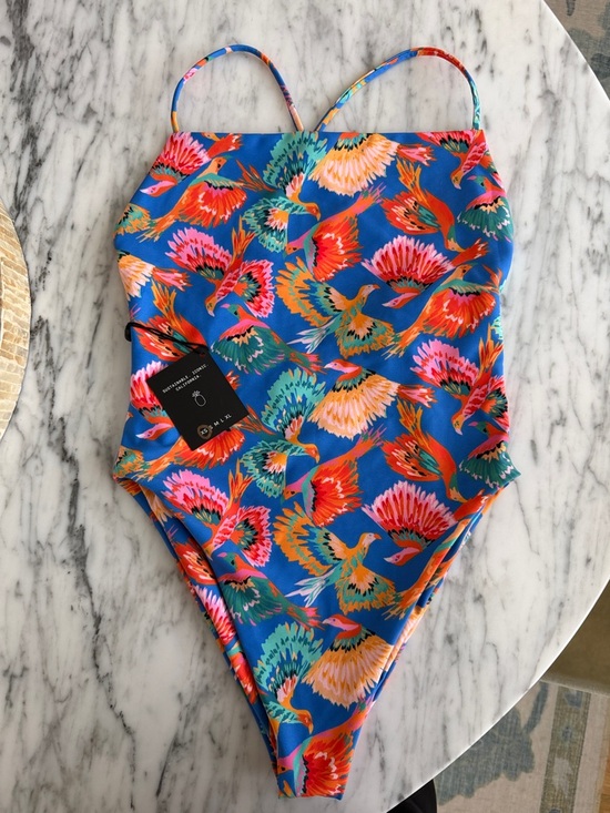 Skatie Other - Skatie Paraiso Multicolor Floral Bird Print One-Piece Swimsuit